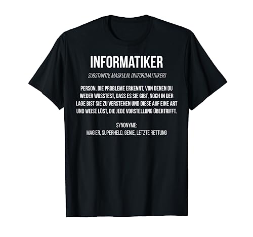 Nerd T-Shirt "Informatiker Definition"