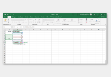 Excel: Summe bilden