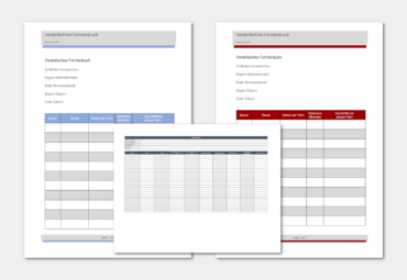 Fahrtenbuch: Vorlagen, Muster & Beispiele