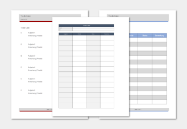To-do-Listen: Vorlagen, Muster & Beispiele