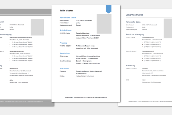 Lebenslauf-Vorlagen: Kostenlos als Download